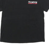 CHAMPION Womens Black Graphic T-Shirt L Short Sleeve Crew Neck Sportswear