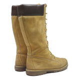 TIMBERLAND 14 Eye Premium Lace-Up Womens Boots Brown & Honey Wheat Leather UK 5