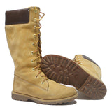 TIMBERLAND 14 Eye Premium Lace-Up Womens Boots Brown & Honey Wheat Leather UK 5