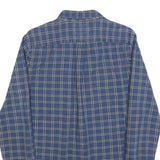 LEVI'S Mens Blue Check Shirt S Cotton Blend Casual Long Sleeve Button Closure