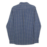 LEVI'S Mens Blue Check Shirt S Cotton Blend Casual Long Sleeve Button Closure