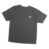 CARHARTT Mens Grey Pocket T-Shirt L Short Sleeve Crew Neck Workwear Casual