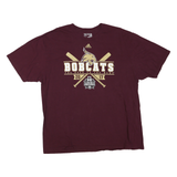 ADIDAS Mens Maroon Bobcats Graphic T-Shirt 2XL Short Sleeve Crew Neck WCWS