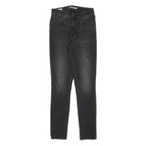 LEVI'S Womens Slim Black Denim Jeans Cotton Blend Zip W24 L27 Classic Fit