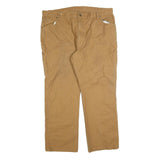DICKIES Mens Jeans Beige Regular Straight Denim W44 L32 Workwear Zip Closure