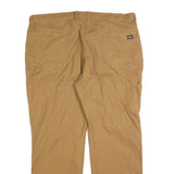 DICKIES Mens Jeans Beige Regular Straight Denim W44 L32 Workwear Zip Closure