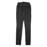 LEVI'S Womens Jeans Black Slim Skinny Denim Medium W24 L33 Stretch Cotton