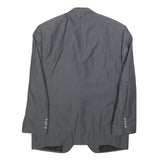 PIERRE CARDIN Mens Grey Classic Jacket L Woven Button Closure Formal Blazer