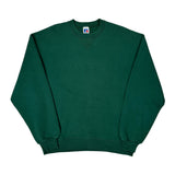 Russell Athletic Sweatshirt - Large Green Cotton