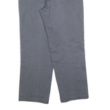 DICKIES Mens Relaxed Grey Cotton Blend Zip Trousers W35 L30 Workwear Casual
