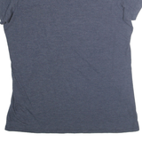 NIKE Womens Blue Orange H18TORY Graphic T-Shirt XL Short Sleeve V-Neck