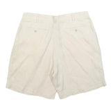 NAUTICA Mens Shorts White Casual Linen M W33 Summer Beachwear