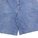 JOHN BANER Mens Denim Blue Shorts M W34 Classic Cotton Blend Casual