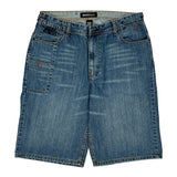 Hip Hop Ecko Unltd Denim Shorts - 36W 13L Blue Cotton