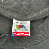 Single Stitch Lake George Fruit Of The Loom Graphic T-Shirt - Medium Black Cotton