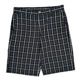 Dickies Checked Shorts - 34W 12L Blue Cotton