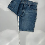 Wrangler Denim Shorts - 36W 11L Blue Cotton