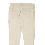 CHICOREE Womens Cotton Blend Beige Slim Tapered Trousers W36 L30 Cargo Pocket