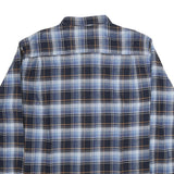 WEATHERPROOF Mens Blue & Brown Check Shirt 2XL Button Down Long Sleeve Cotton
