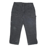 DICKIES Mens Black Regular Fit Straight Denim Cotton Blend Jeans W38 L28