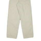 DICKIES Mens Cotton Blend Beige Regular Fit Straight Leg Trousers W26 L28