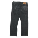LEVI'S 501 Mens Jeans Black Regular Straight Denim Stone Wash W32 L27 Classic