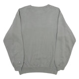 CHAMPION Mens Grey Crew Neck S Cotton Blend Logo Sweatshirt