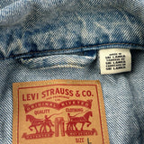 Levis Studded Denim Jacket - Large Blue Denim