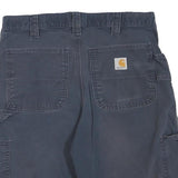 CARHARTT Mens Shorts Dark Blue Cargo Cotton Blend M W32 Workwear Durable