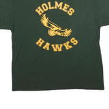 GILDAN Mens Green Holmes Hawks Graphic T-Shirt XL Short Sleeve Crew Neck Casual