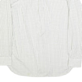 TOMMY HILFIGER Mens White & Black Checked Shirt S Classic Cotton Long Sleeve