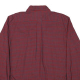 NAUTICA Mens Red & Blue Check Shirt XL Button Down Cotton Blend Casual
