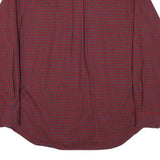 NAUTICA Mens Red & Blue Check Shirt XL Button Down Cotton Blend Casual