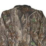Mens Beige Brown Camouflage Reversible Zip Jacket XL Polyester Blend Outdoor