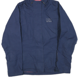 HELLY HANSEN Mens Navy Blue Outdoor Jacket M Polyester Blend Zip Hooded Plain