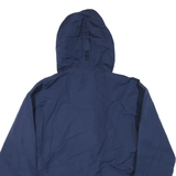 HELLY HANSEN Mens Navy Blue Outdoor Jacket M Polyester Blend Zip Hooded Plain