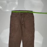 Berne Carpenter Trousers - 34W 30L Brown Cotton