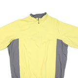 NIKE Womens Yellow & Grey Lightweight Polyester Blend Zip Jacket XL Storm-Fit