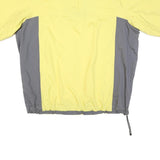 NIKE Womens Yellow & Grey Lightweight Polyester Blend Zip Jacket XL Storm-Fit