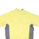 NIKE Womens Yellow & Grey Lightweight Polyester Blend Zip Jacket XL Storm-Fit