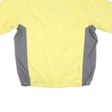 NIKE Womens Yellow & Grey Lightweight Polyester Blend Zip Jacket XL Storm-Fit