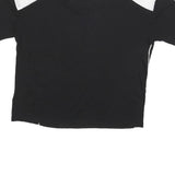 CALVIN KLEIN JEANS Womens Black & White Top Short Sleeve Crew Neck M Lightweight