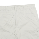 WRANGLER Mens Cargo Shorts White XL W34 Cotton Blend Comfortable Stylish