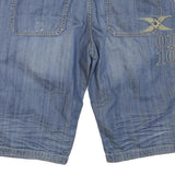 OUTBOARD Mens Blue Denim Casual Shorts XL W40 Cotton Blend Stylish Comfort