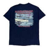Freedom Loud And Clear Harley Davidson Graphic T-Shirt - Small Blue Cotton