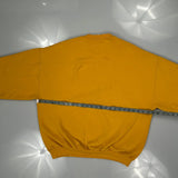 West Virginia Jerzees College Sweatshirt - Large Yellow Cotton Blend