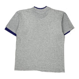 Lighthouse Print Oneita Single Stitch T-Shirt - Medium Grey Cotton