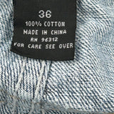 Unbranded Wide Leg Carpenter Jeans - 36W 31L Light Wash Cotton