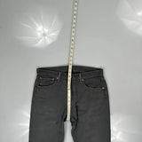 501 Levis Jeans - 32W 30L Grey Cotton