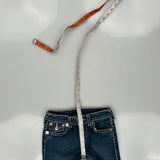 Age 7=8 True Religion Skinny Jeans - 24W 24L Blue Cotton